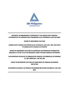 SBS Philippines Corporation | 2021 SBS CONSO BOOKLET