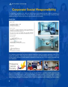 SBS Philippines Corporation | 2021 CSR Initiatives
