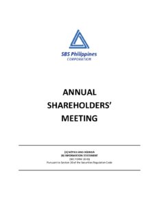 SBS Philippines Corporation | Definitive Information Statement 2024