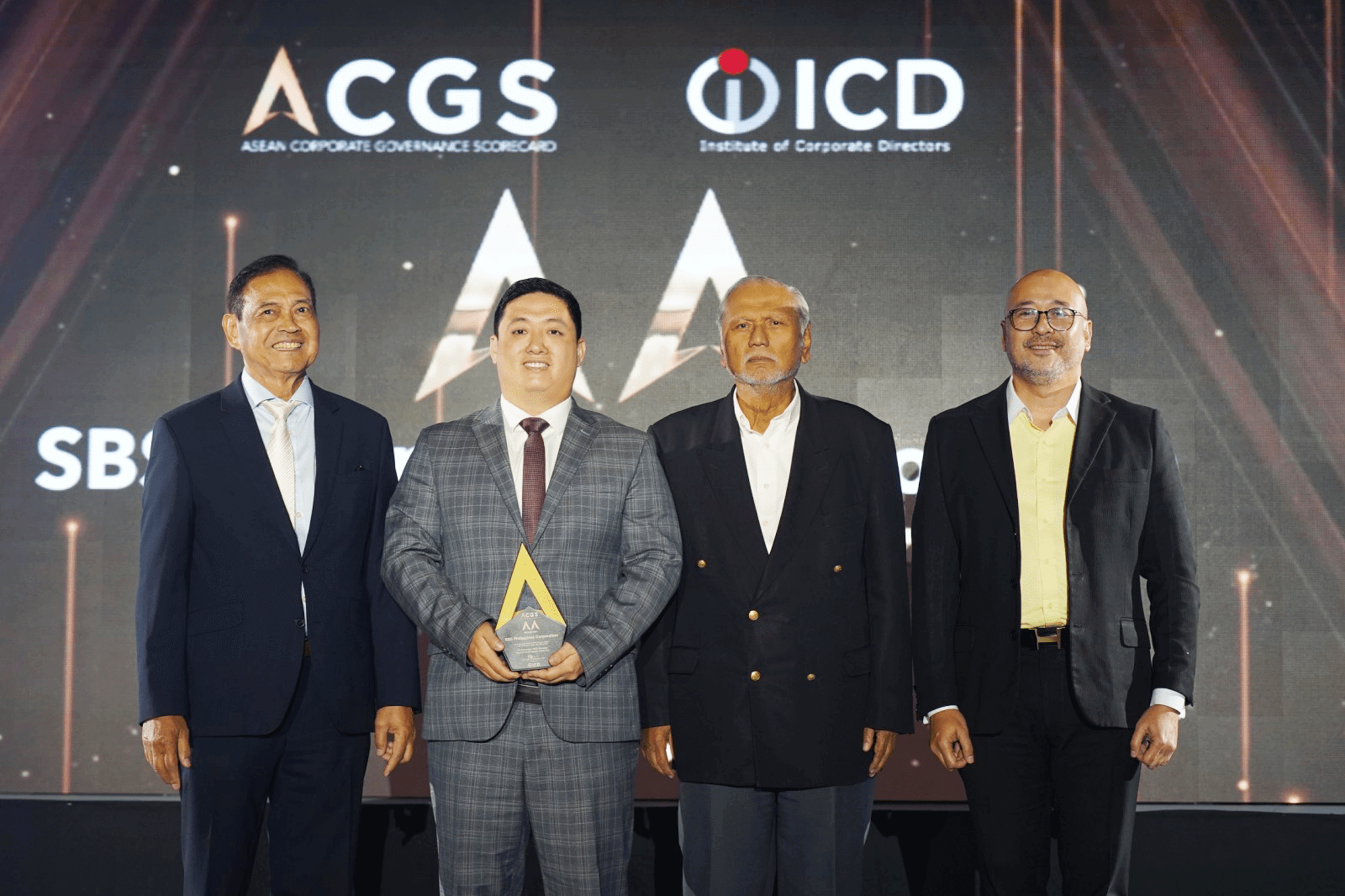 SBS Philippines Corporation Receives Golden Arrow Award for Corporate Governance