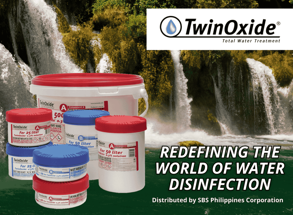 Waterfalls with twin oxide product